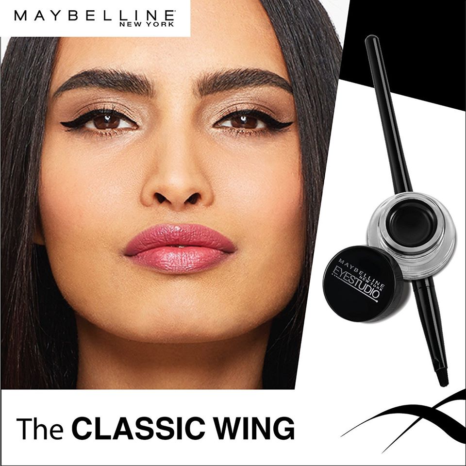 Maybelline New York Makeup Eyestudio Lasting Drama Gel Eye Liner, Blackest Black,