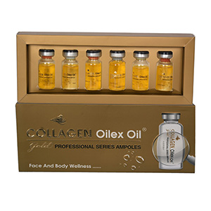 Oilex Oil Skin Anti-Aging Collagen Gold Ampule, 6 Ampules